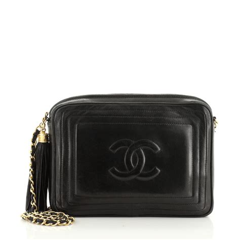 chanel vintage tassel camera bag|vintage chanel single flap bag.